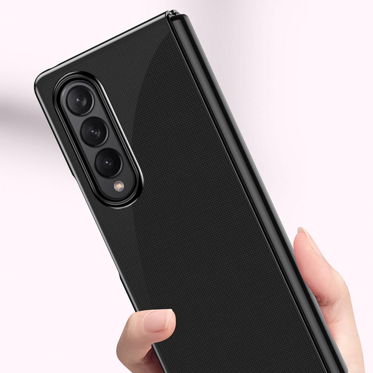 Plating Case-etui for Samsung Galaxy Z Fold 4-deksel med metallramme blå
