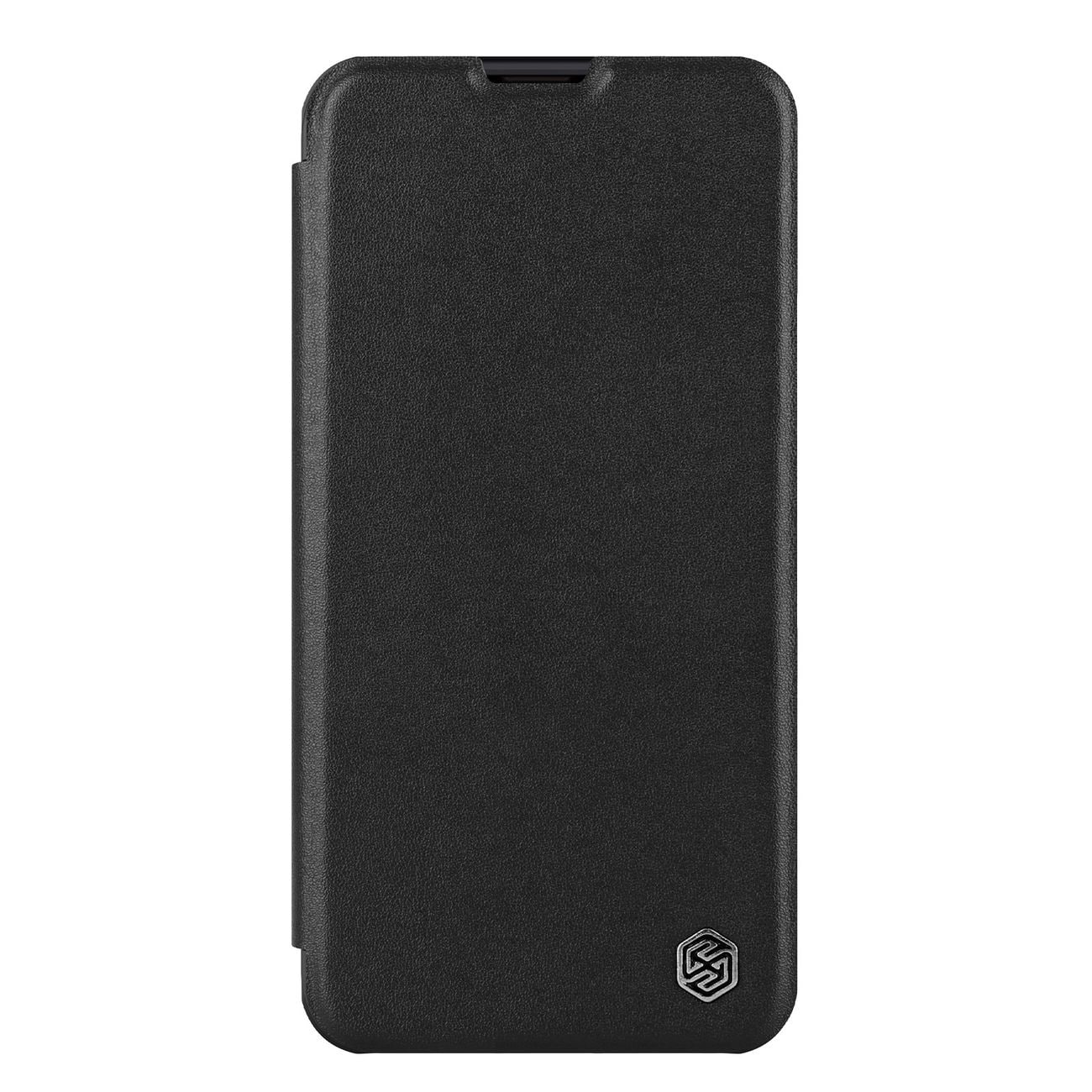 Nillkin Qin lærproff-etui iPhone 14 Plus kameradeksel Holsterdeksel Flip-etui Svart