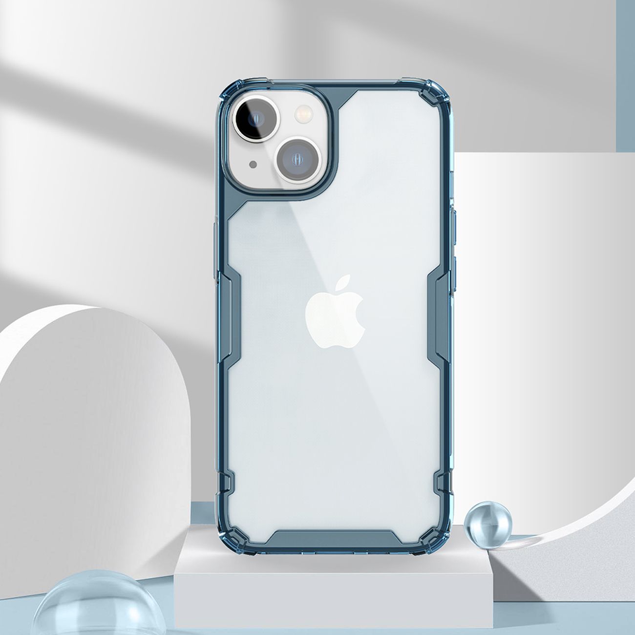 Nillkin Nature Pro iPhone 14 Plus-etui, pansret deksel, gjennomsiktig deksel