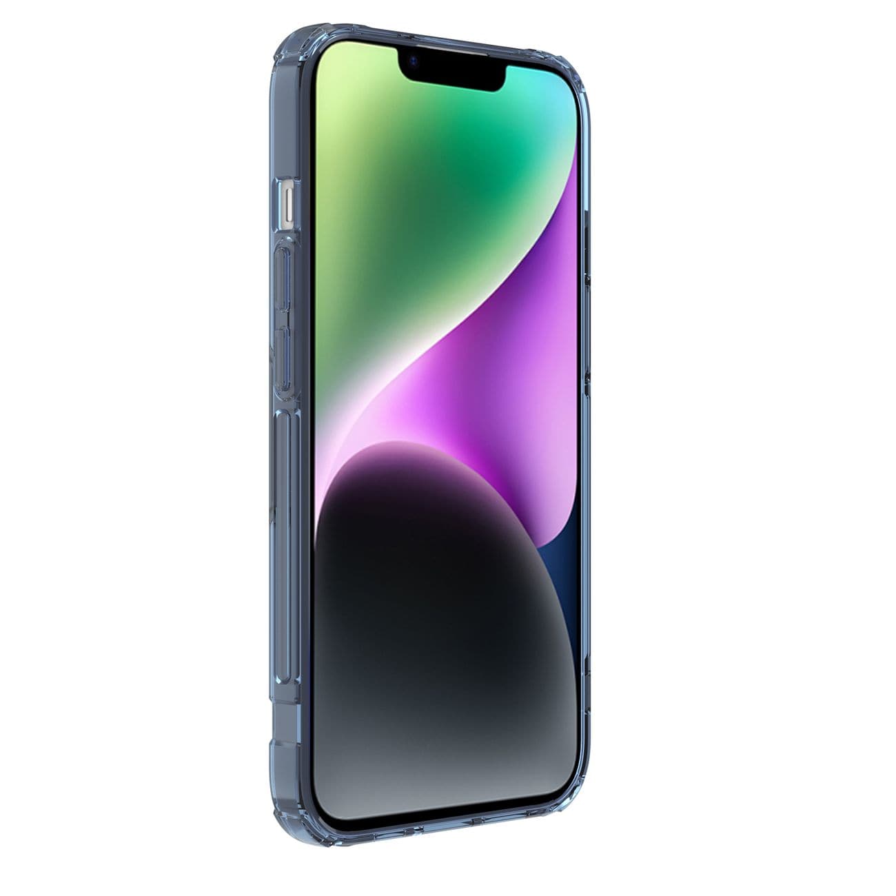 Nillkin Nature Pro iPhone 14 Plus-etui, pansret deksel, blått deksel