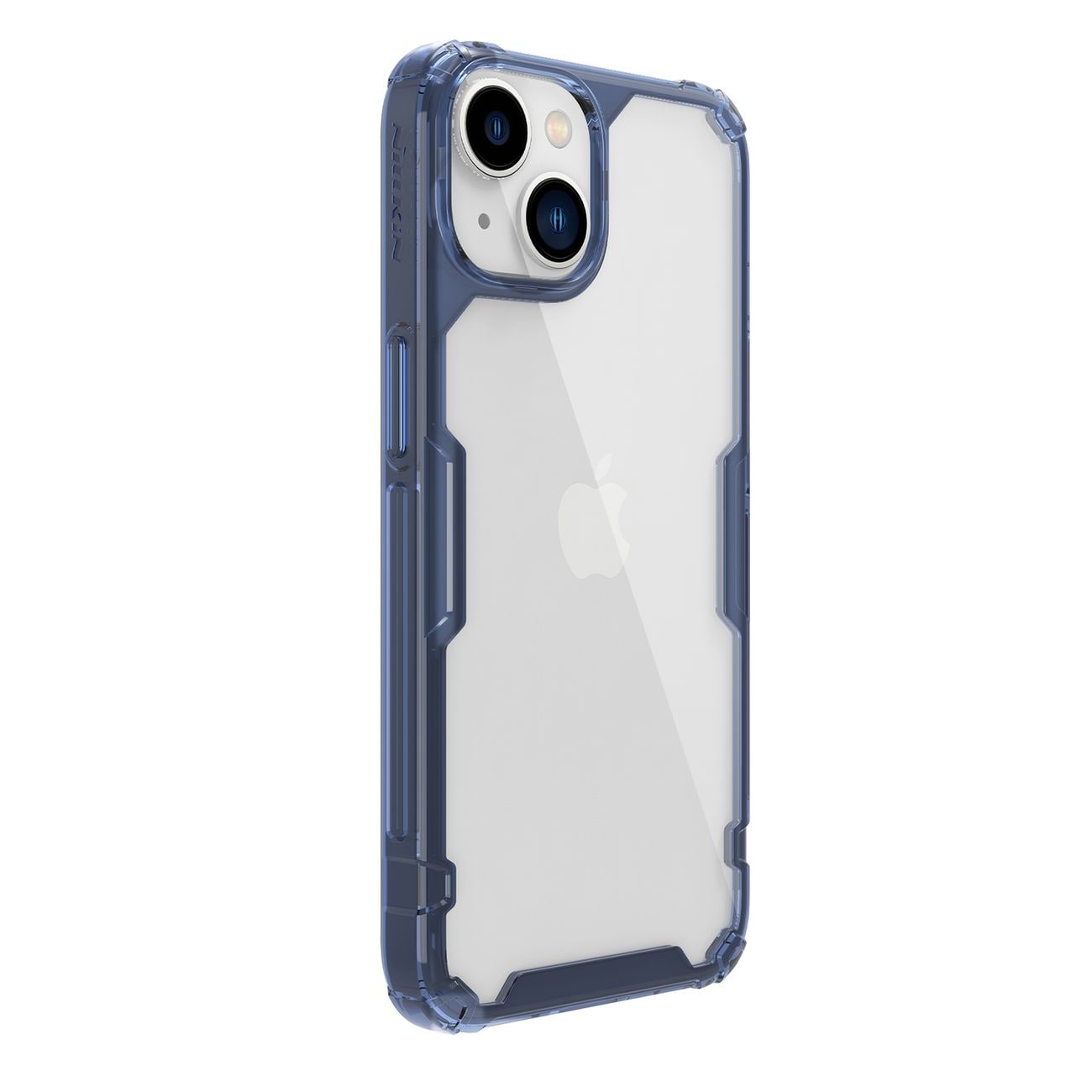 Nillkin Nature Pro iPhone 14 Plus-etui, pansret deksel, blått deksel