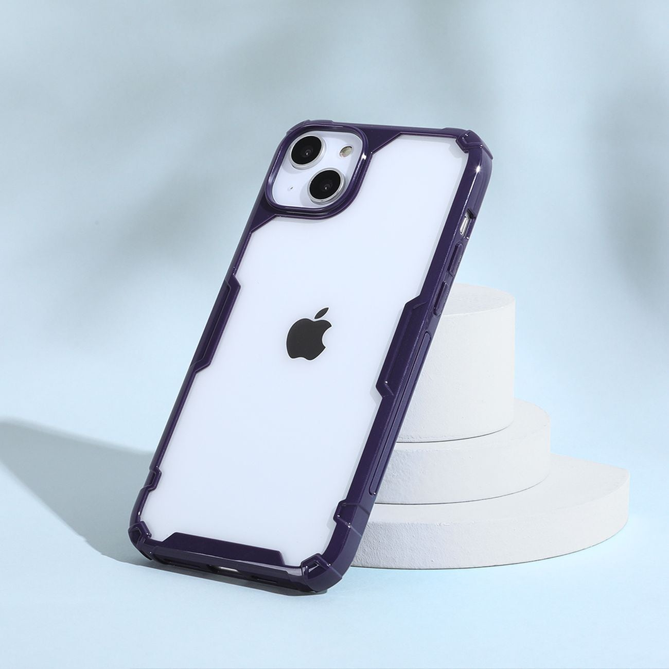 Nillkin Nature Pro iPhone 14 Plus-etui, pansret deksel, blått deksel
