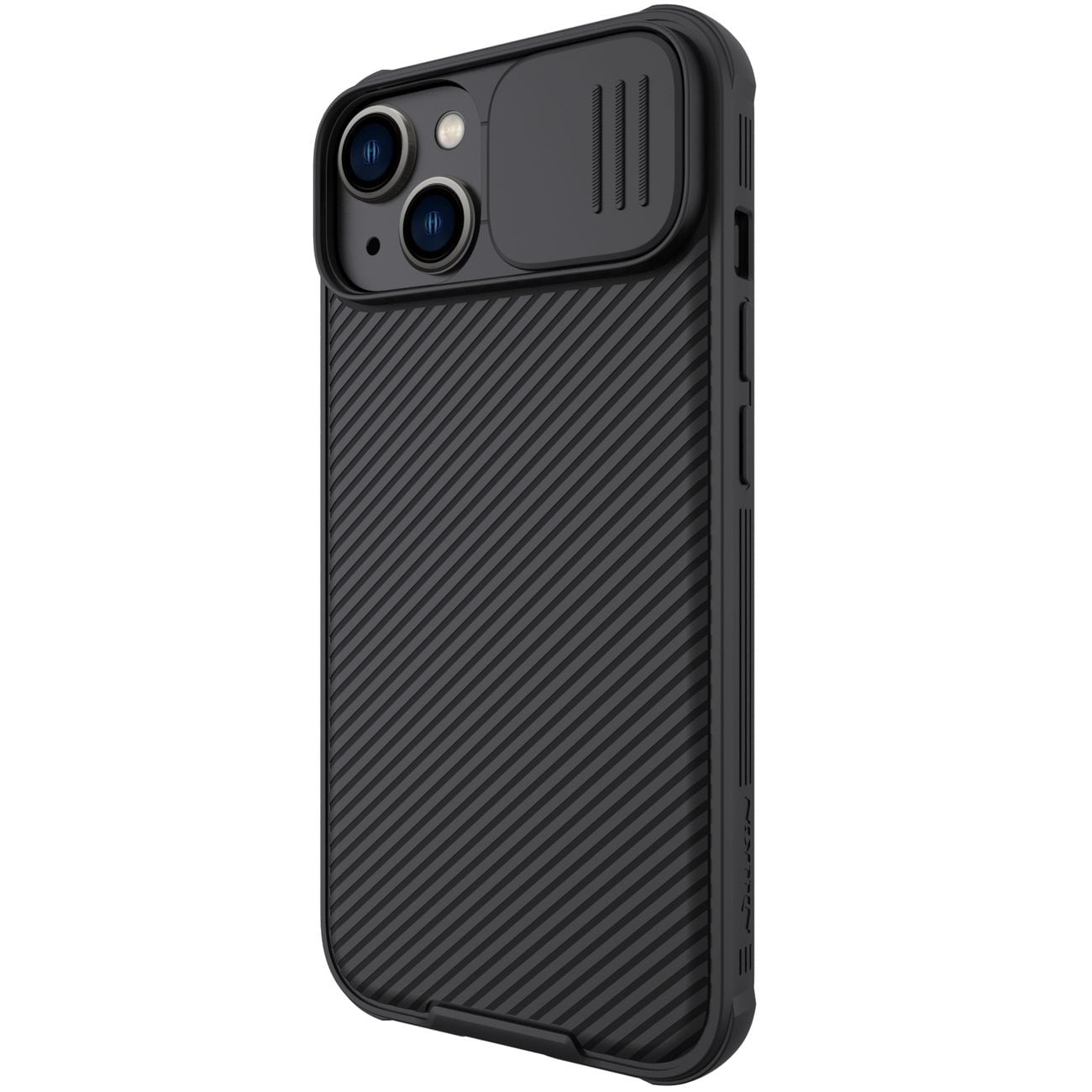 Nillkin CamShield Pro magnetisk deksel iPhone 14 Plus deksel kamerabeskytter svart (med MagSafe)