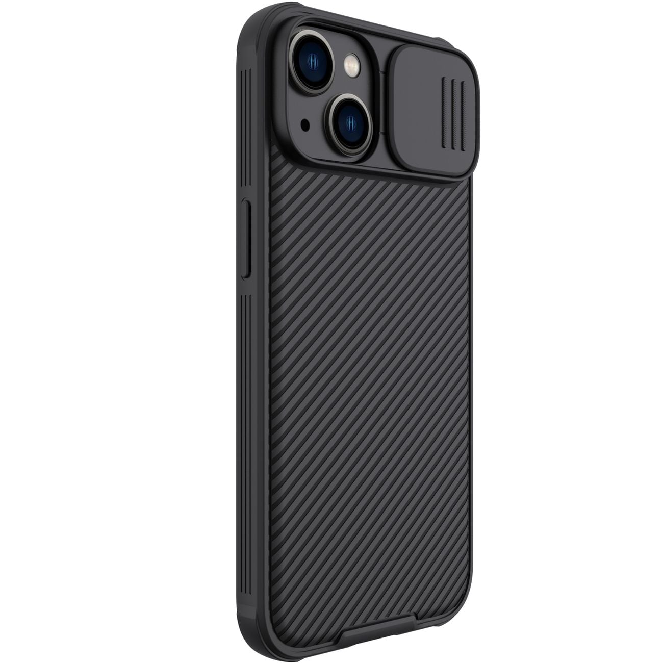 Nillkin CamShield Pro-etui iPhone 14 Plus Armor Cover Kamerabeskyttelse Svart