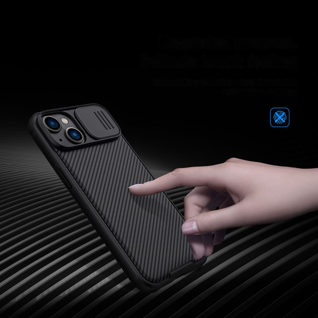Nillkin CamShield Pro-etui iPhone 14 Plus pansret deksel kamerabeskytter Grønn
