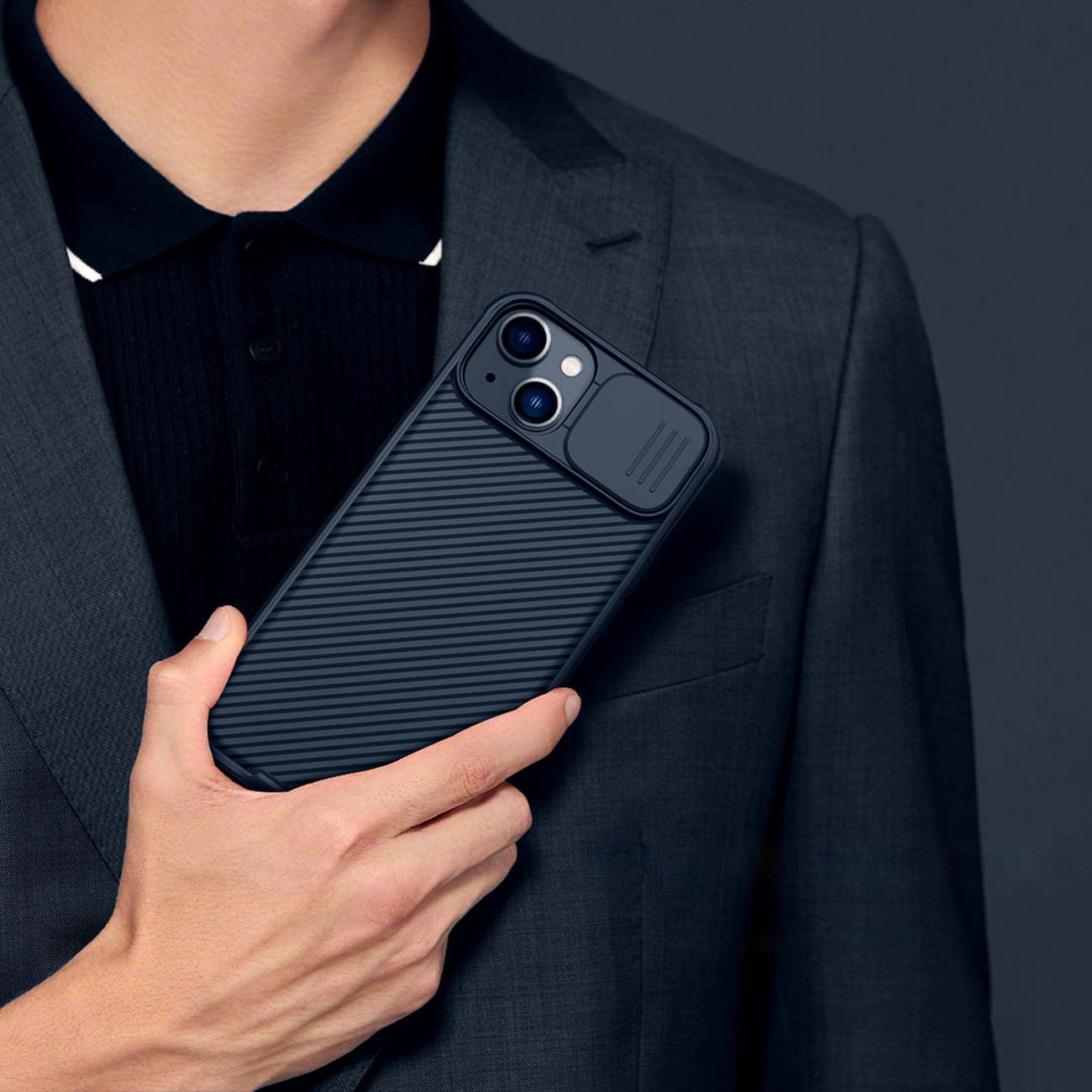 Nillkin CamShield Pro-etui iPhone 14 Plus pansret deksel kamerabeskytter Grønn