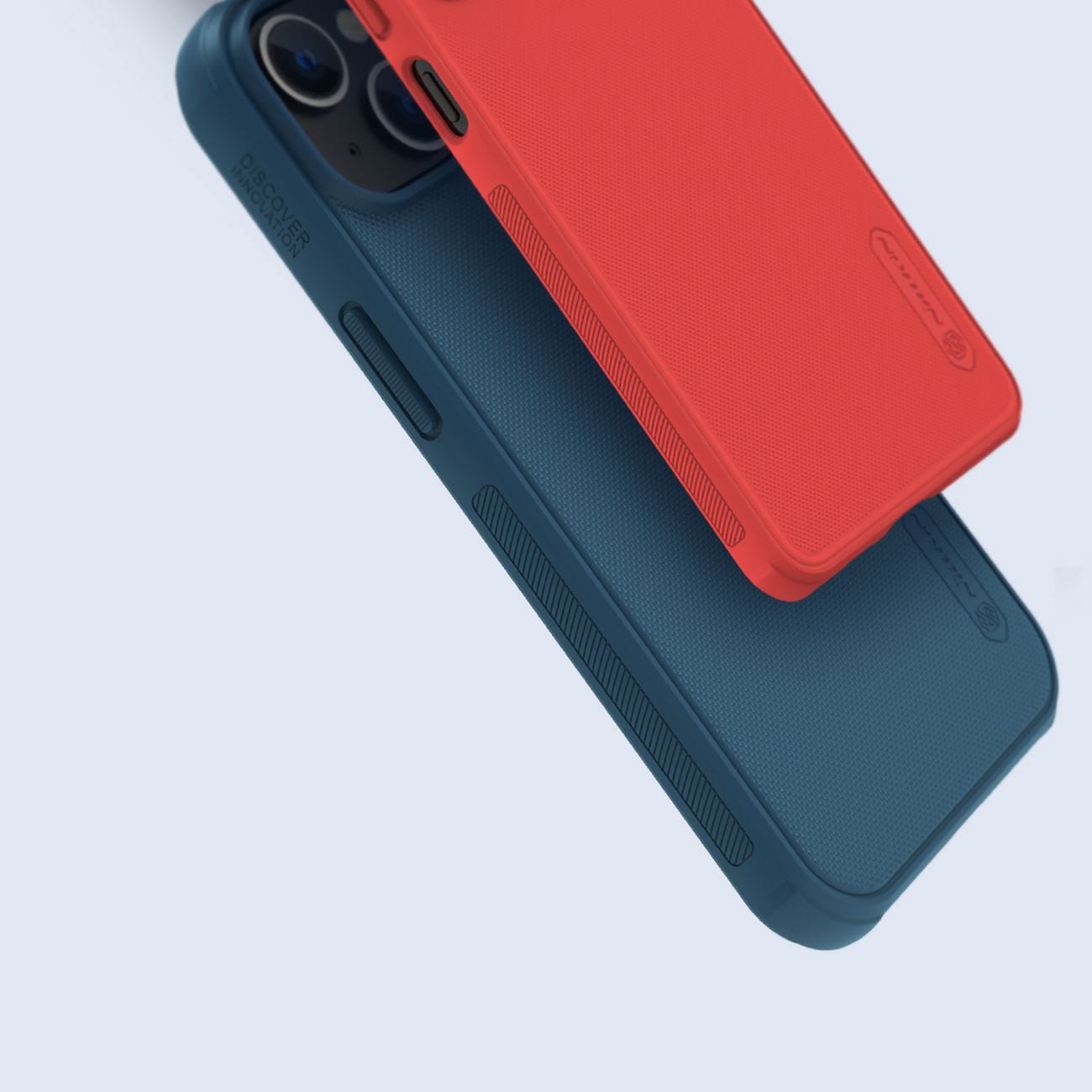 Nillkin Super Frosted Shield Pro-etui for iPhone 14 Plus bakdeksel blå