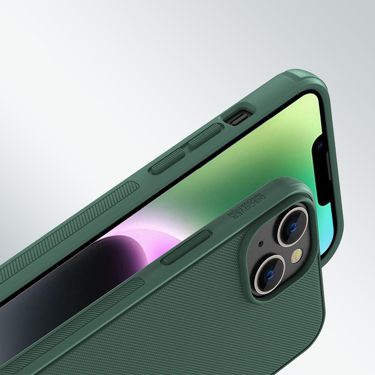 Nillkin Super Frosted Shield Pro-etui for iPhone 14 Plus bakdeksel grønt