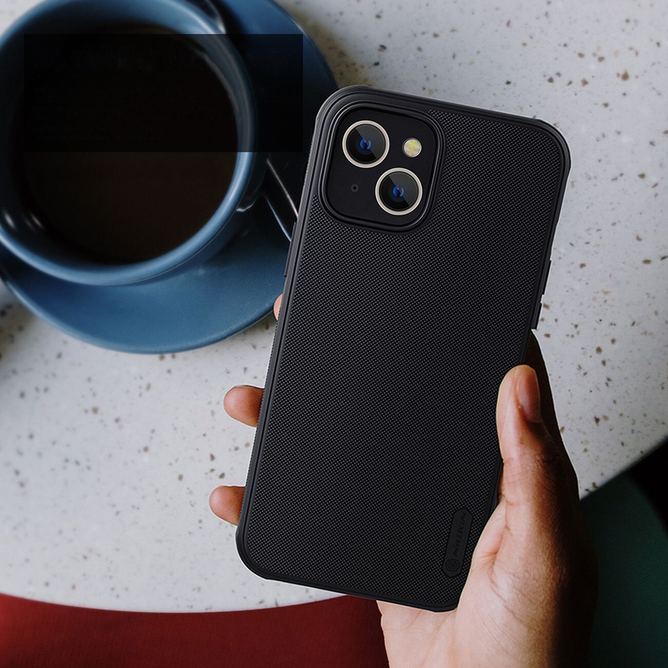 Nillkin Super Frosted Shield Pro magnetisk etui for iPhone 14 Plus med MagSafe magnetisk svart