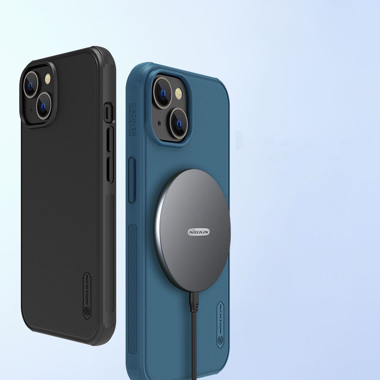 Nillkin Super Frosted Shield Pro magnetisk etui for iPhone 14 Plus med MagSafe magnetisk svart