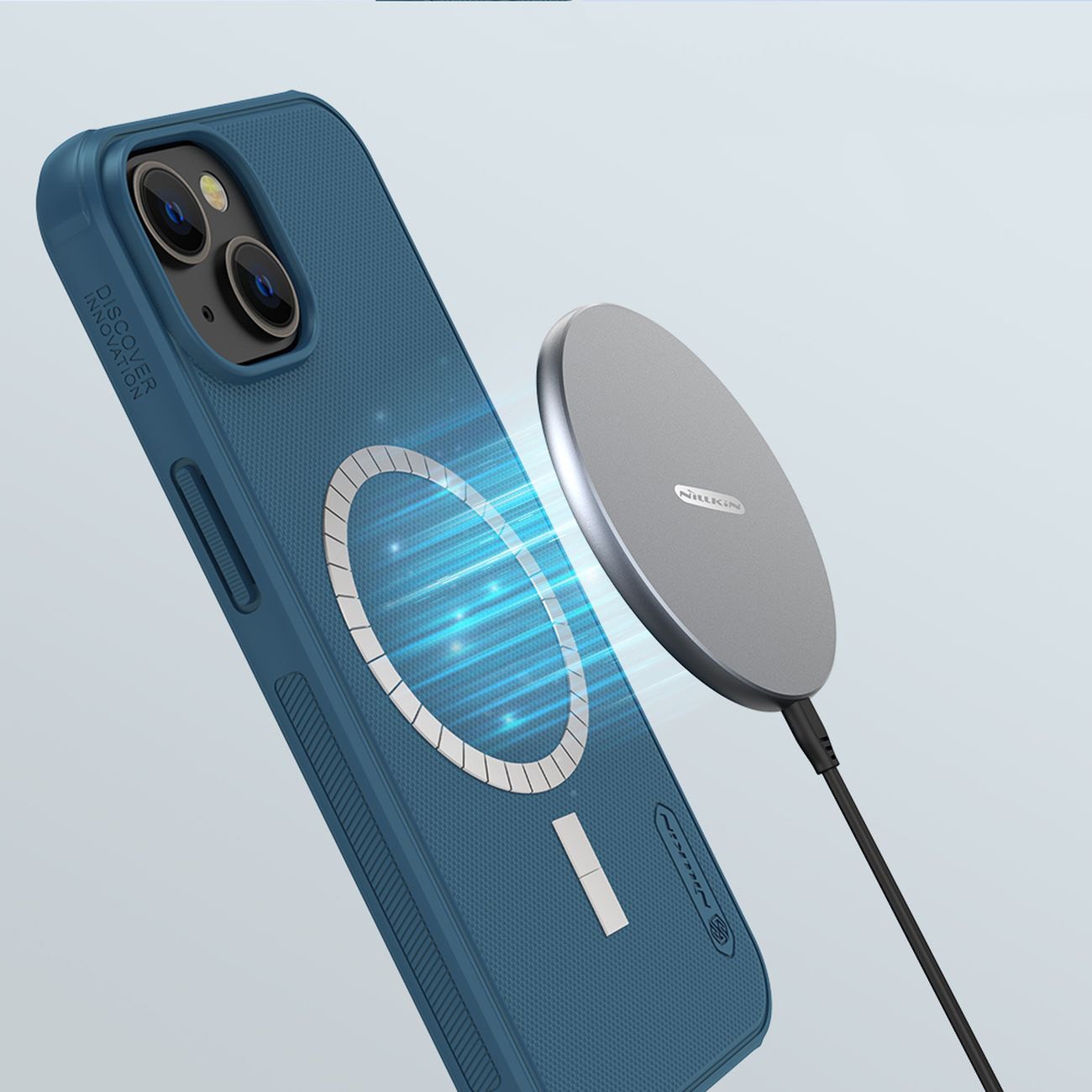 Nillkin Super Frosted Shield Pro magnetisk etui for iPhone 14 Plus med MagSafe magnetisk svart