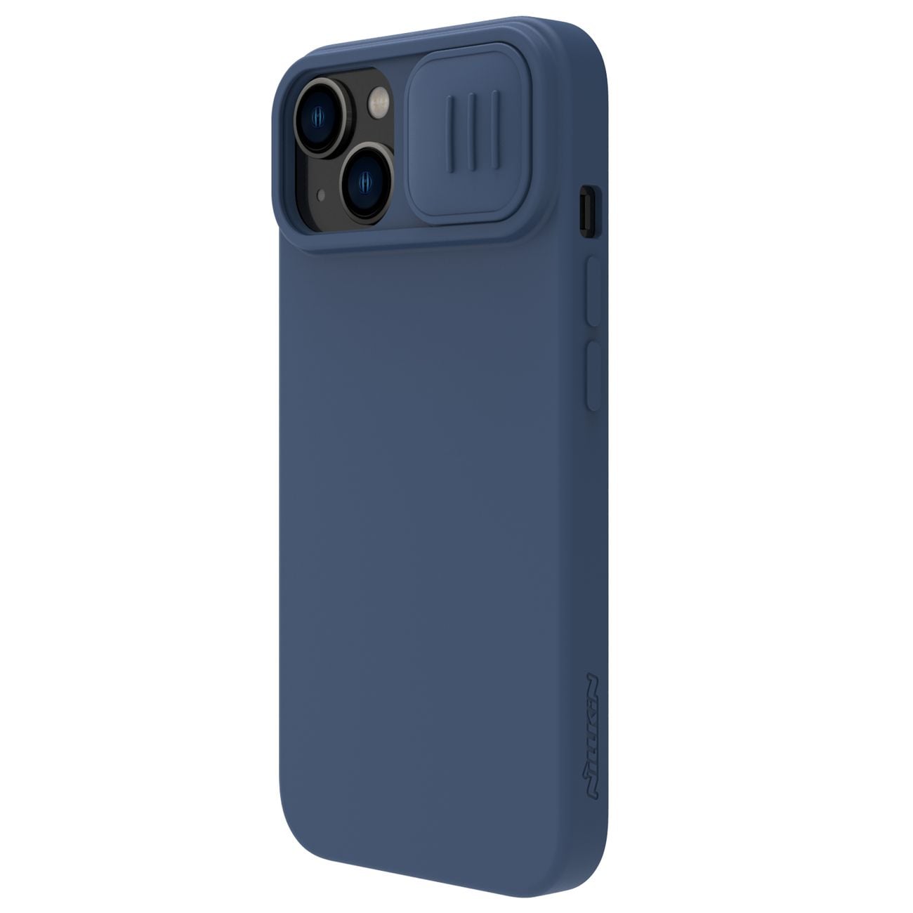 Nillkin CamShield magnetisk silikonetui iPhone 14 Plus med MagSafe og kamerabeskytter Blå