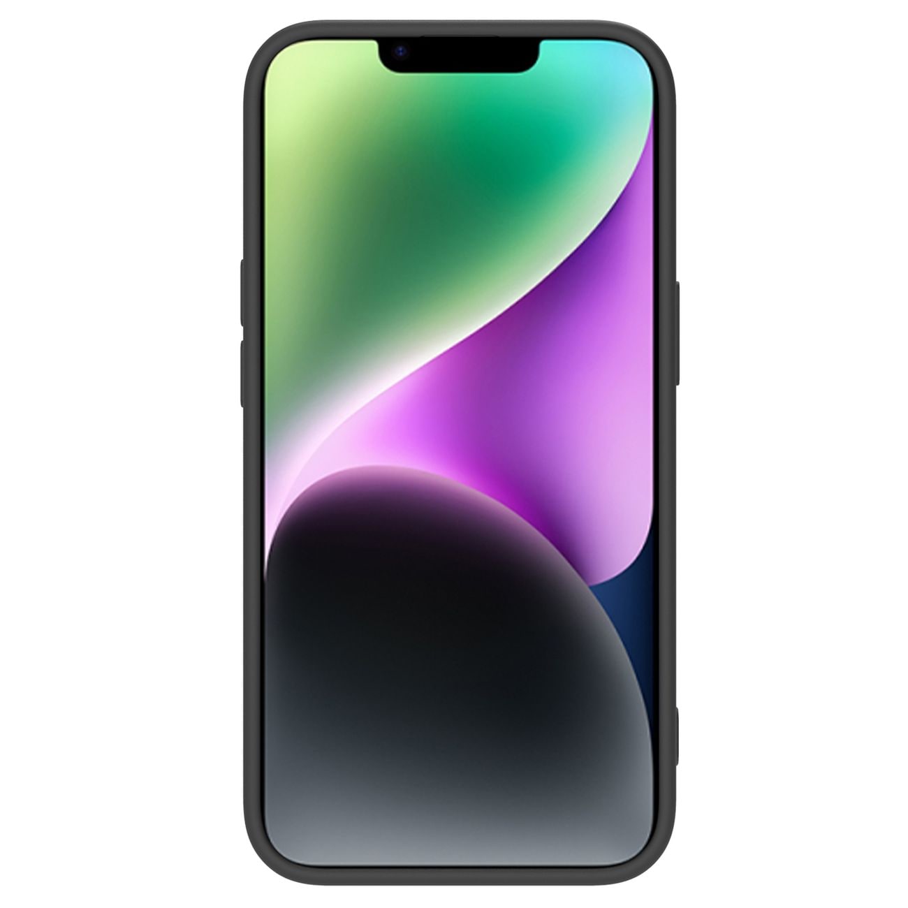 Nillkin CamShield Silky Silicone Case iPhone 14 Plus-etui med kamerabeskytter Svart