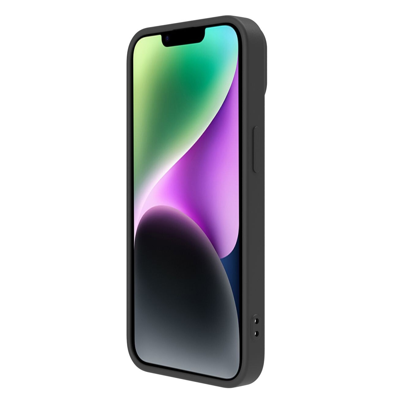 Nillkin CamShield Silky Silicone Case iPhone 14 Plus-etui med kamerabeskytter Svart
