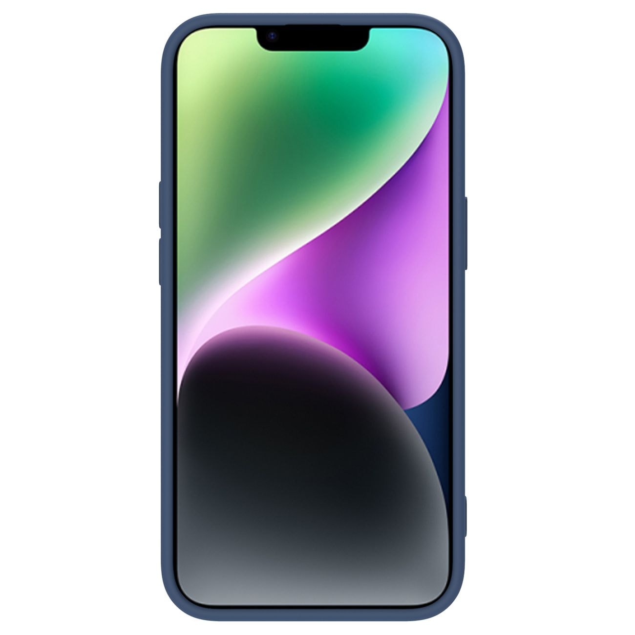 Nillkin CamShield Silky Silicone Case iPhone 14 Plus-etui med kamerabeskytter Blå