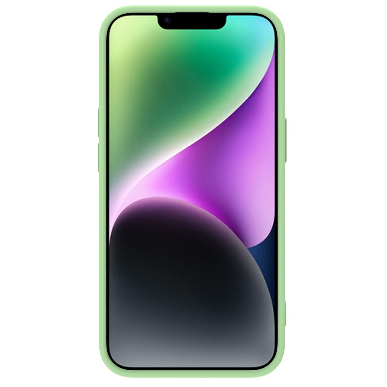 Nillkin CamShield Silky Silicone Case iPhone 14 Plus-etui med kameradeksel grønn