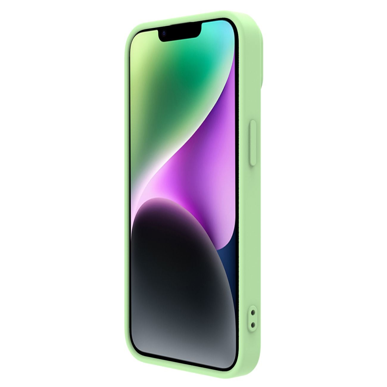 Nillkin CamShield Silky Silicone Case iPhone 14 Plus-etui med kameradeksel grønn