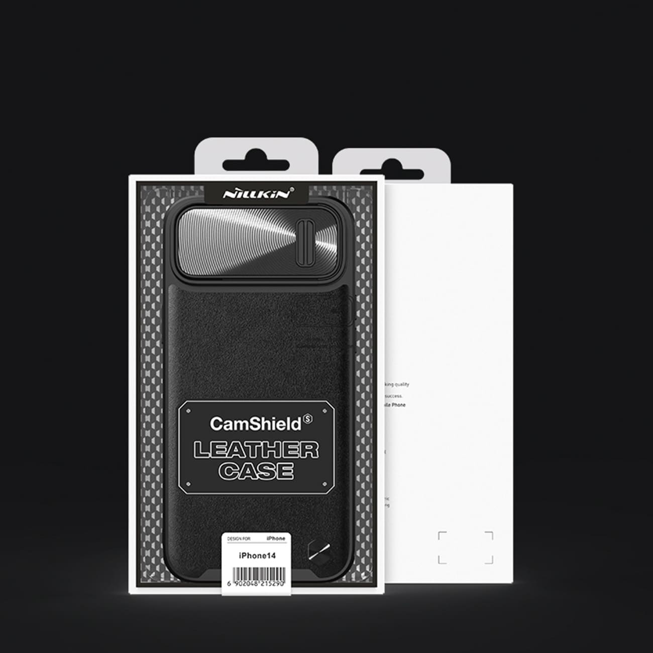 Nillkin CamShield Leather S Case iPhone 14 Plus-etui med kameradeksel blå