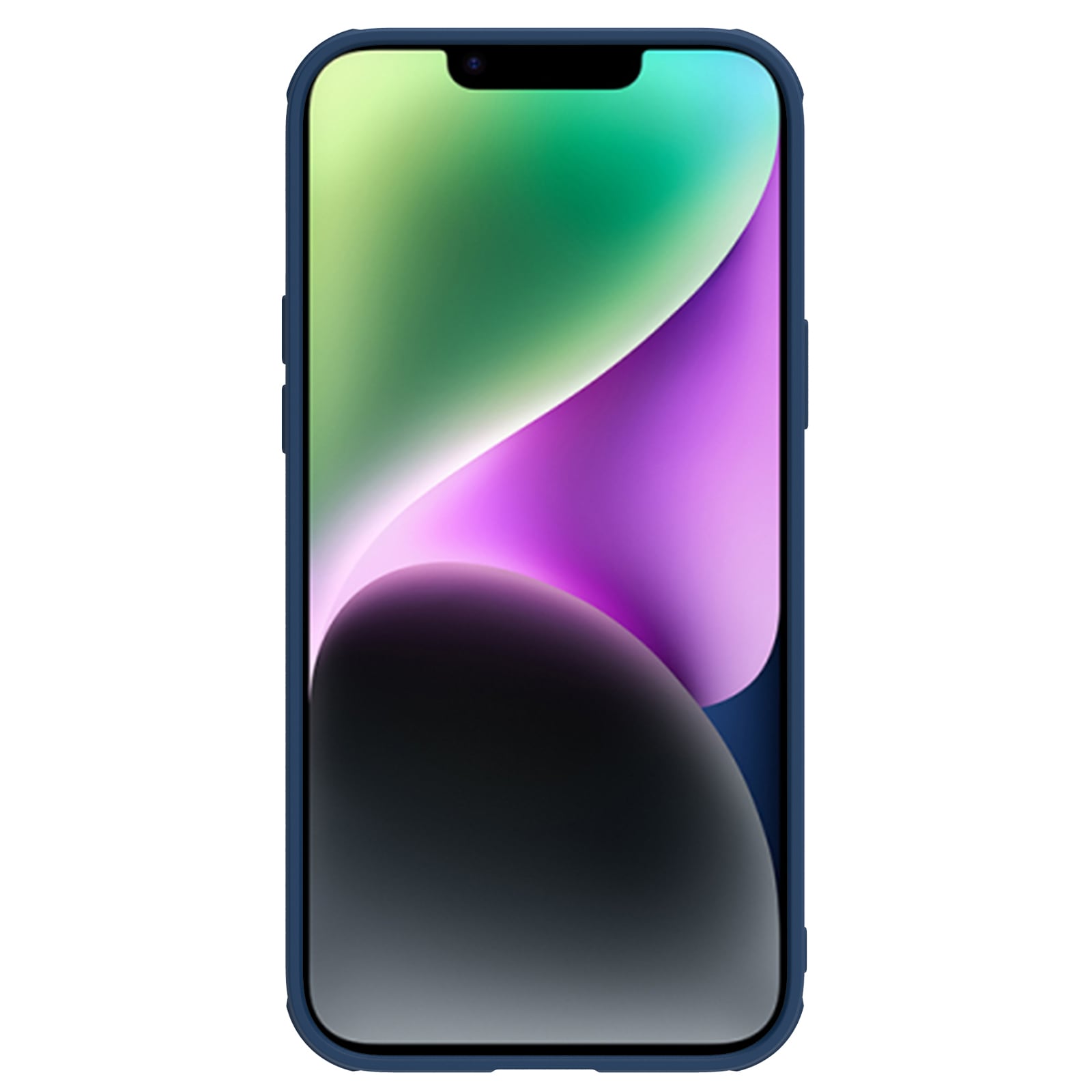 Nillkin CamShield Leather S Case iPhone 14 Plus-etui med kameradeksel blå