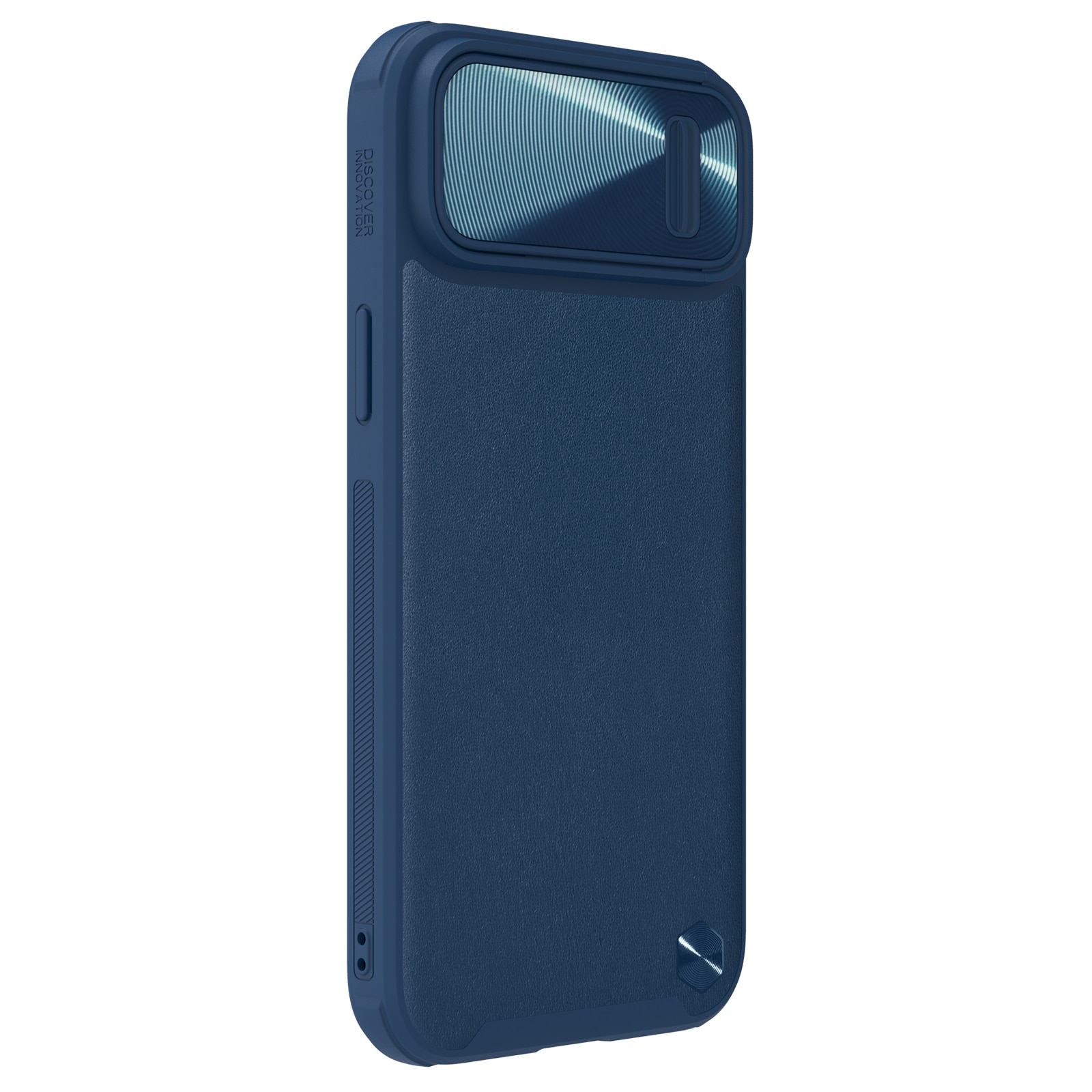 Nillkin CamShield Leather S Case iPhone 14 Plus-etui med kameradeksel blå