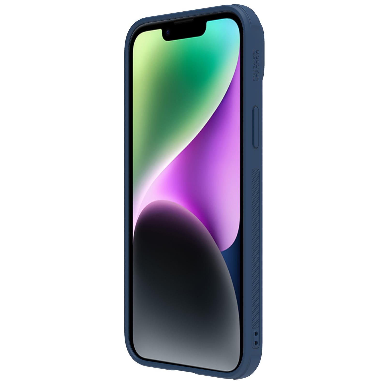 Nillkin CamShield Leather S Case iPhone 14 Plus-etui med kameradeksel blå