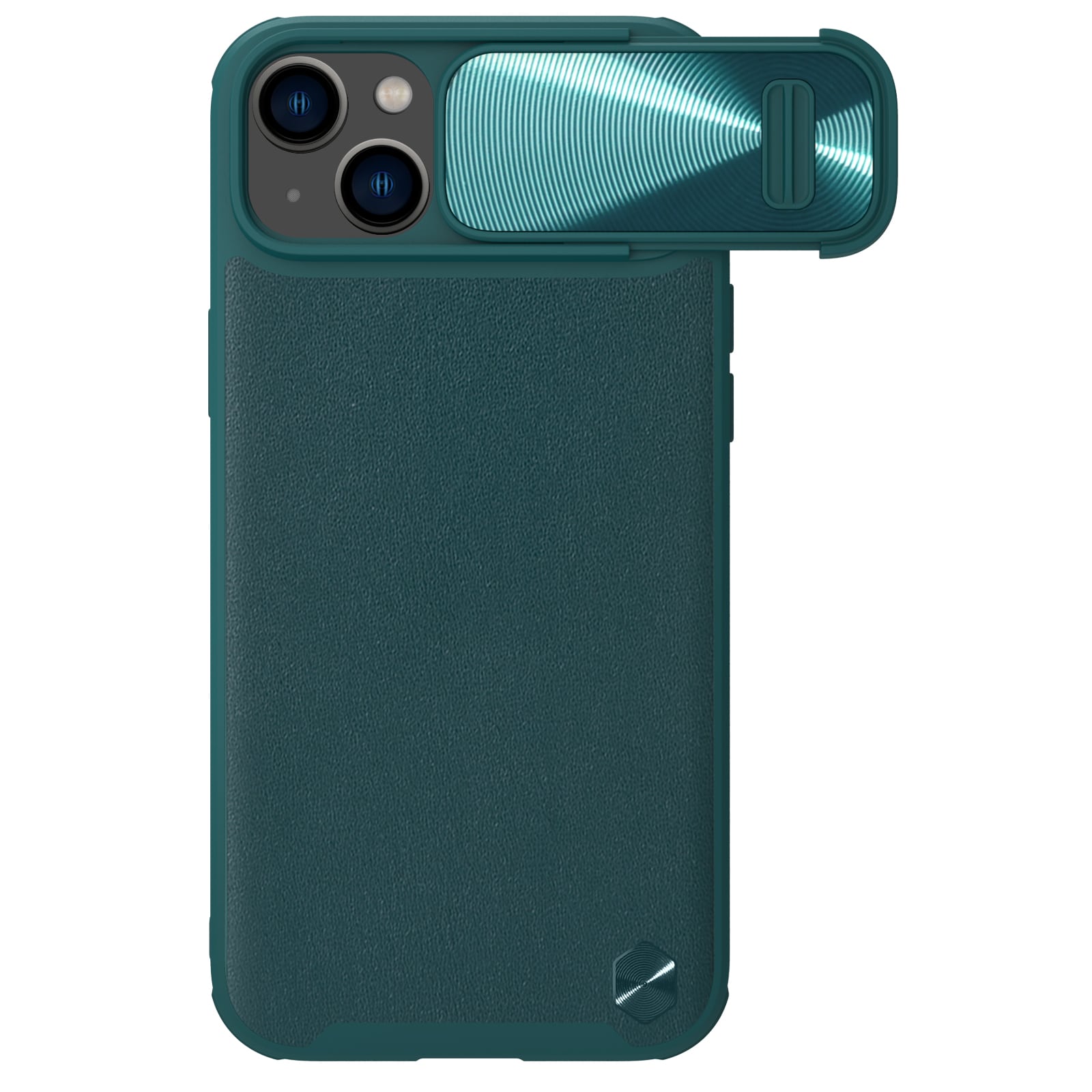 Nillkin CamShield Leather S Case iPhone 14 Plus-etui med kameradeksel grønn