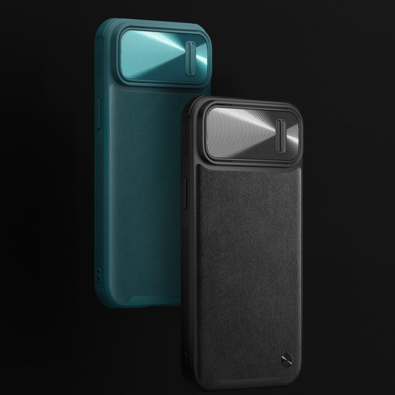 Nillkin CamShield Leather S Case iPhone 14 Plus-etui med kameradeksel grønn