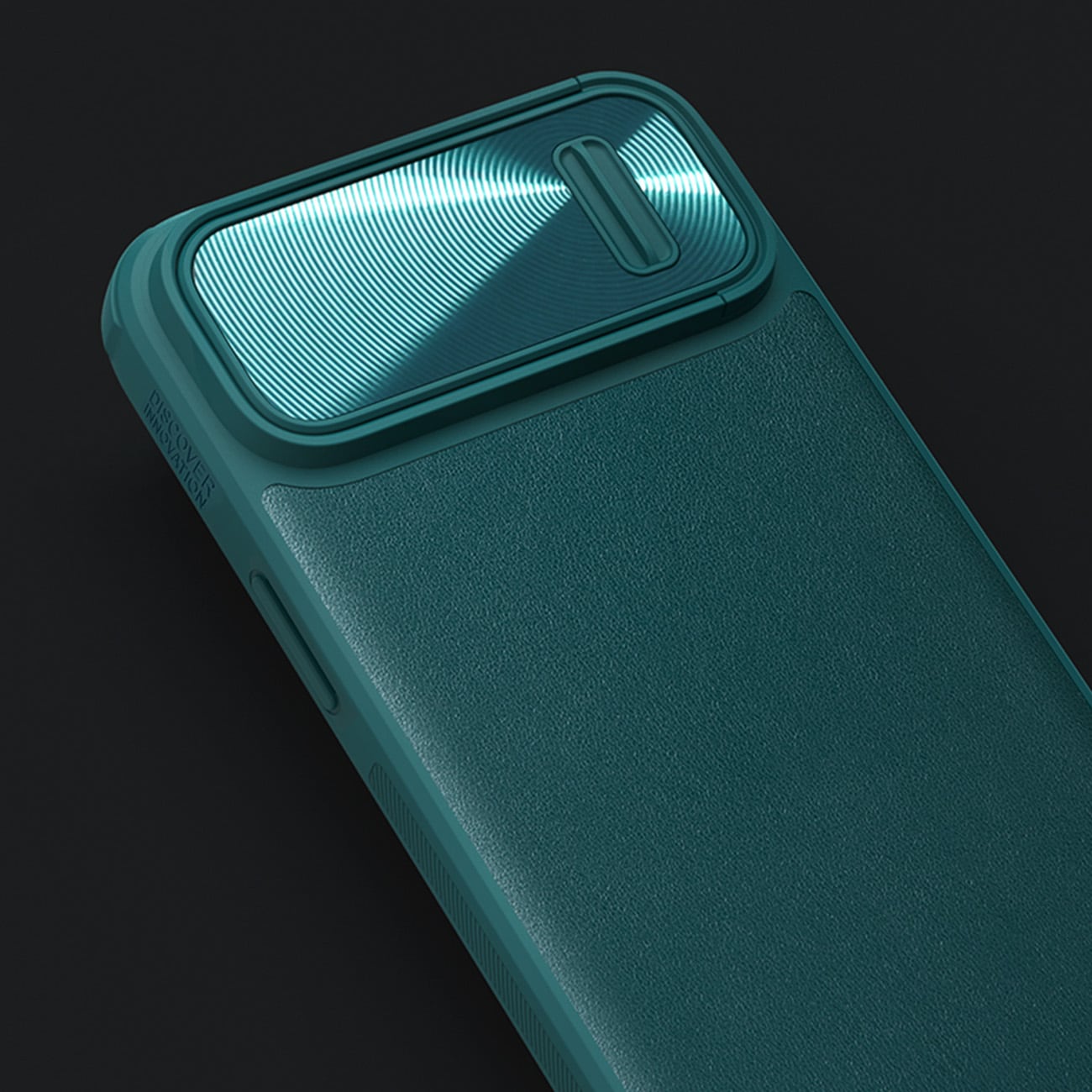 Nillkin CamShield Leather S Case iPhone 14 Plus-etui med kameradeksel grønn