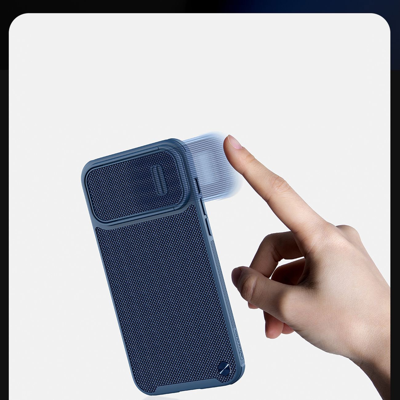 Nillkin Textured S Case iPhone 14 Plus pansrede deksel med kameradeksel, svart