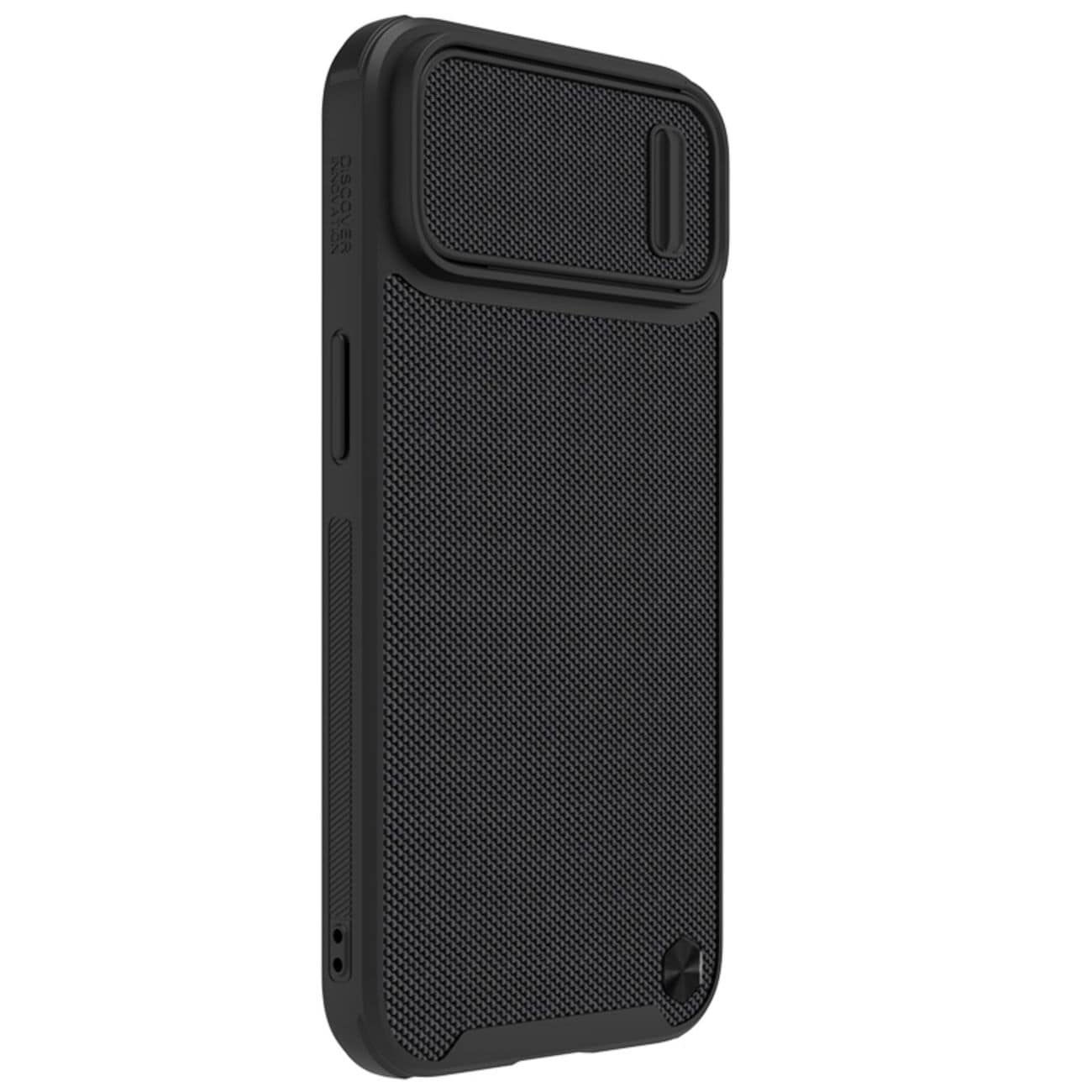 Nillkin Textured S Case iPhone 14 Plus pansrede deksel med kameradeksel, svart