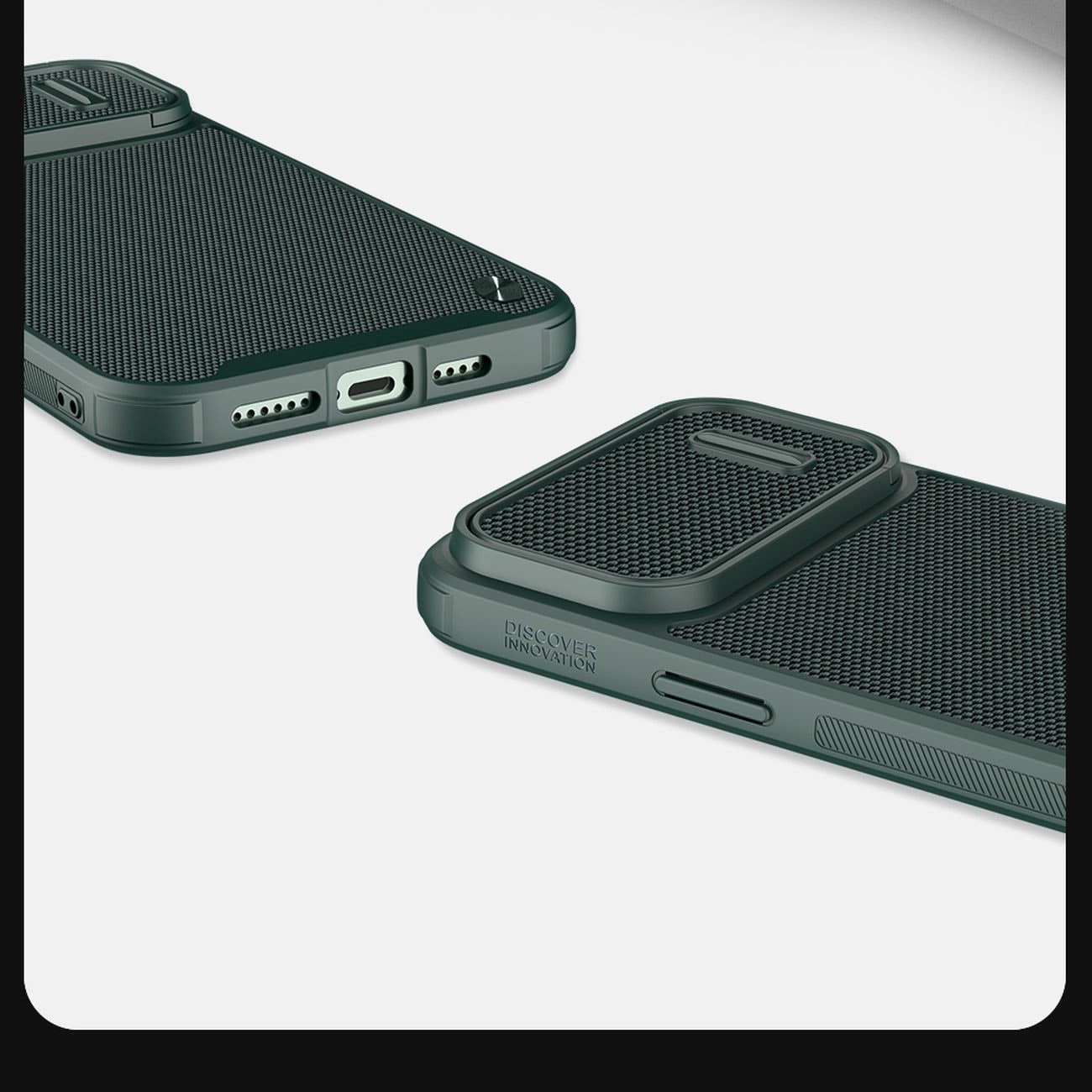 Nillkin Textured S Case iPhone 14 Plus pansrede deksel med kameradeksel grønn
