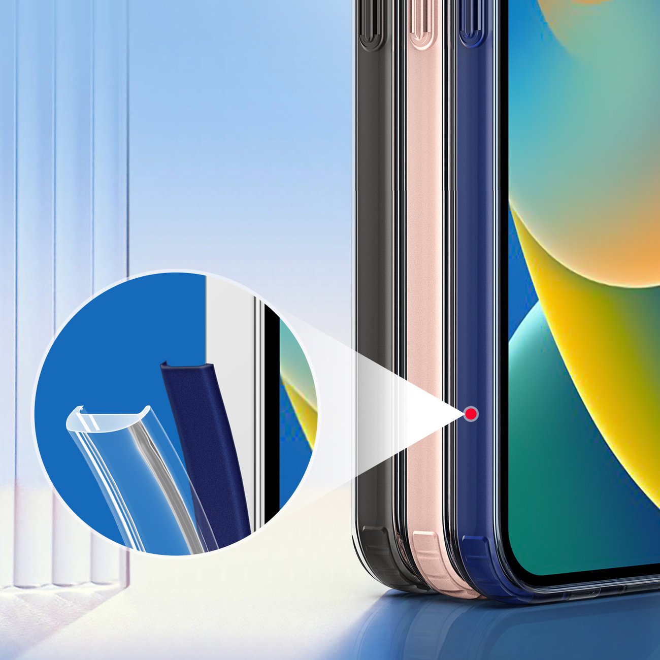Dux Ducis Clin2-etui for iPhone 14 Plus magnetisk MagSafe-deksel blå