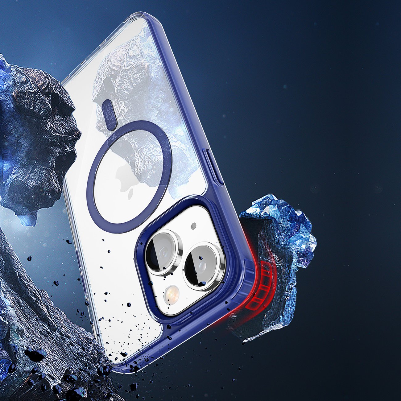Dux Ducis Clin2-etui for iPhone 14 Plus magnetisk MagSafe-deksel blå