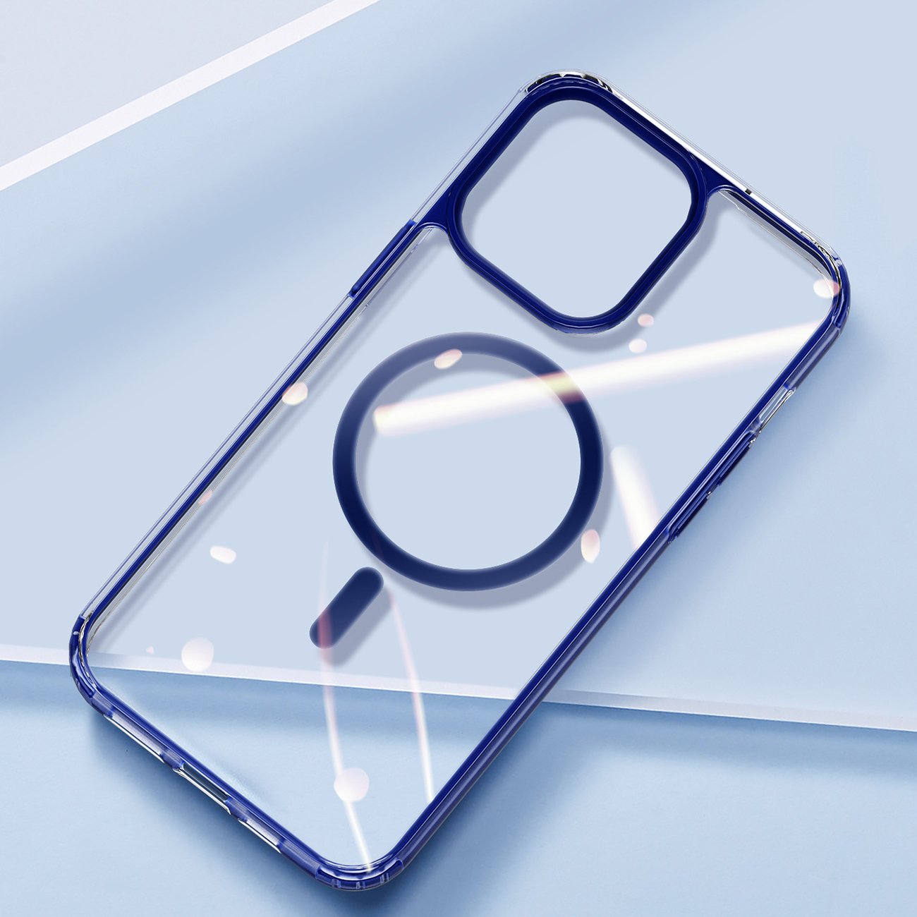 Dux Ducis Clin2-etui for iPhone 14 Plus magnetisk MagSafe-deksel blå