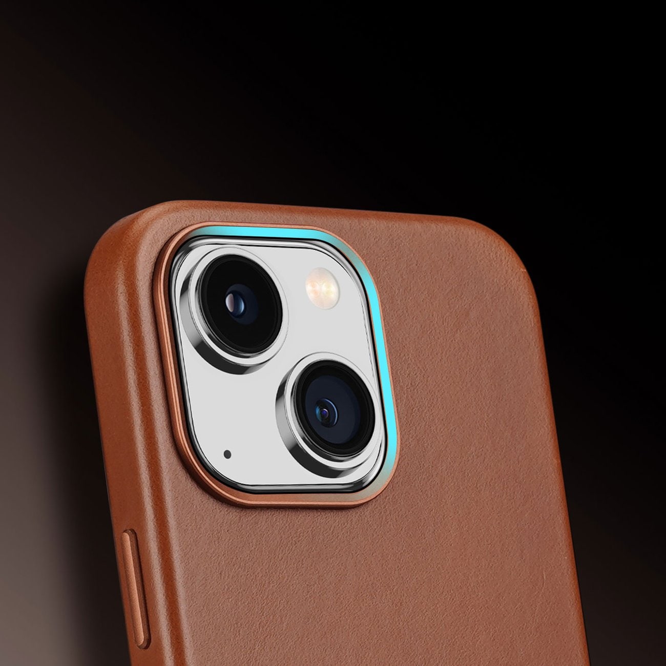 Dux Ducis Napoli iPhone 14 Plus magnetisk lærveske MagSafe Brown