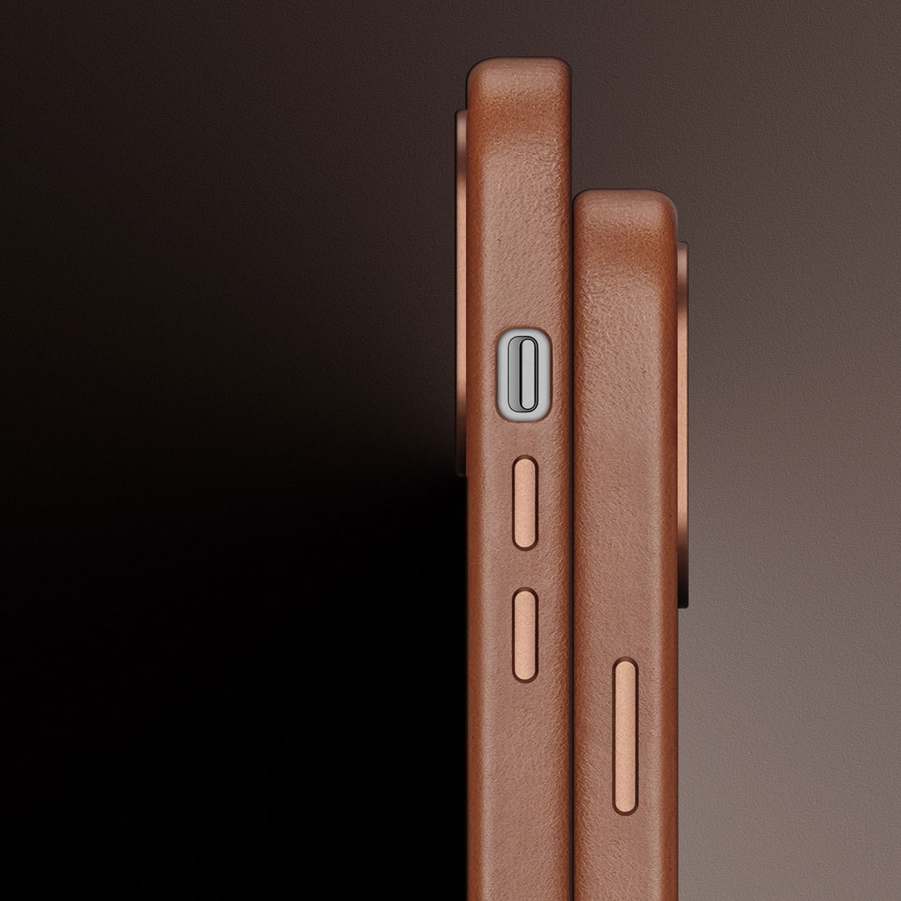 Dux Ducis Napoli iPhone 14 Plus magnetisk lærveske MagSafe Brown