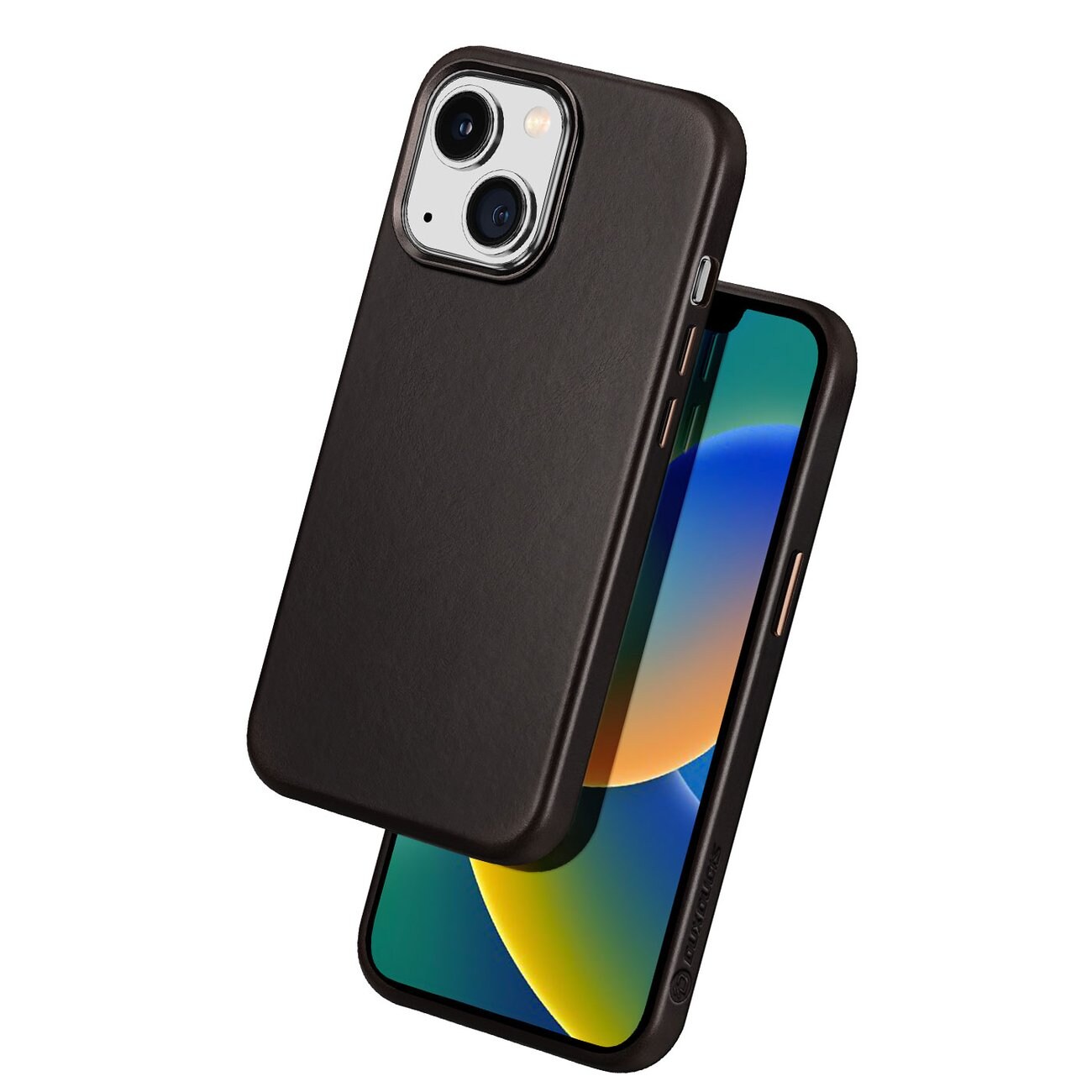 Dux Ducis Naples-etui for iPhone 14 Plus skinndeksel (MagSafe-kompatibel) Mørk brun