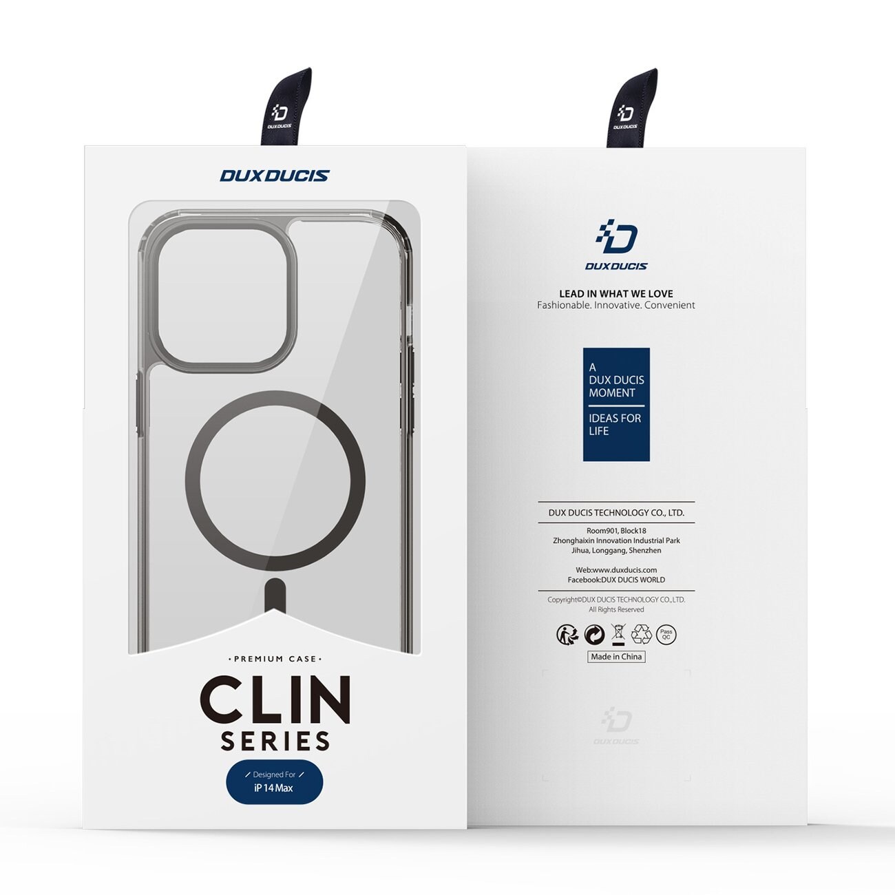 Dux Ducis Clin2-etui for iPhone 14 Plus magnetisk deksel MagSafe grå