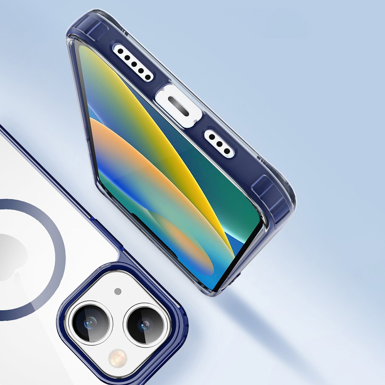 Dux Ducis Clin2-etui for iPhone 14 Plus magnetisk deksel MagSafe grå