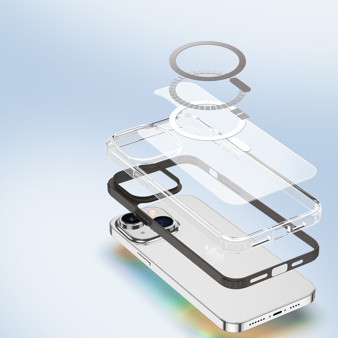 Dux Ducis Clin2-etui for iPhone 14 Plus magnetisk deksel MagSafe grå