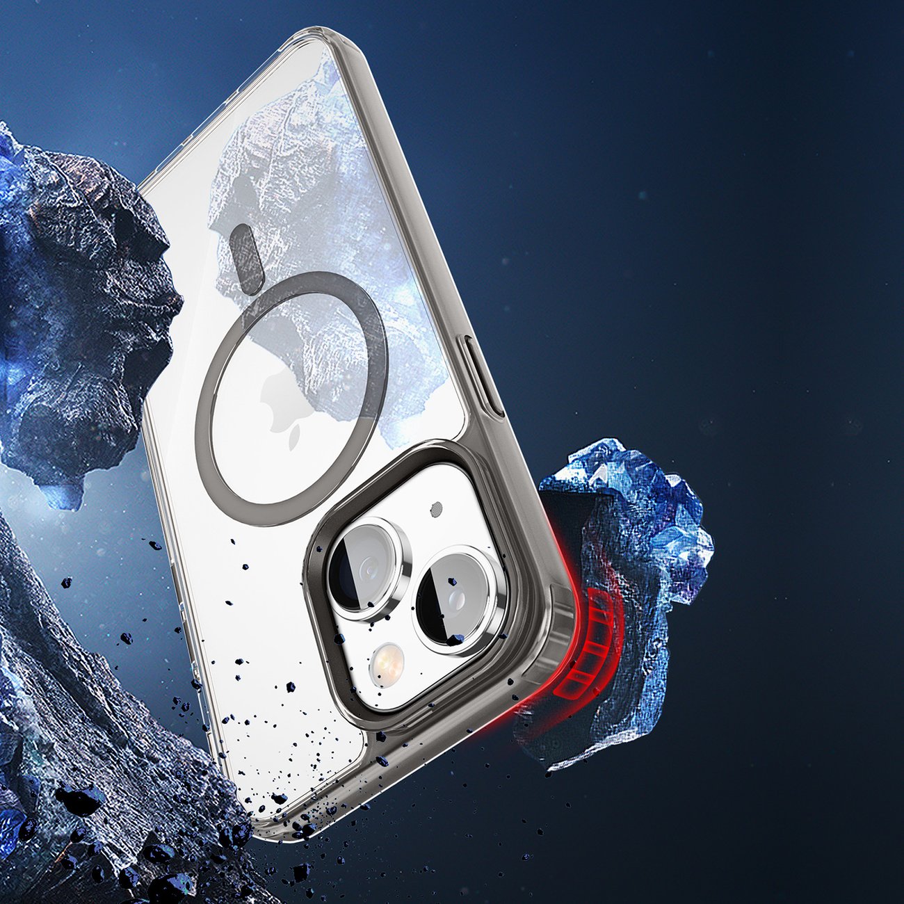 Dux Ducis Clin2-etui for iPhone 14 Plus magnetisk deksel MagSafe grå