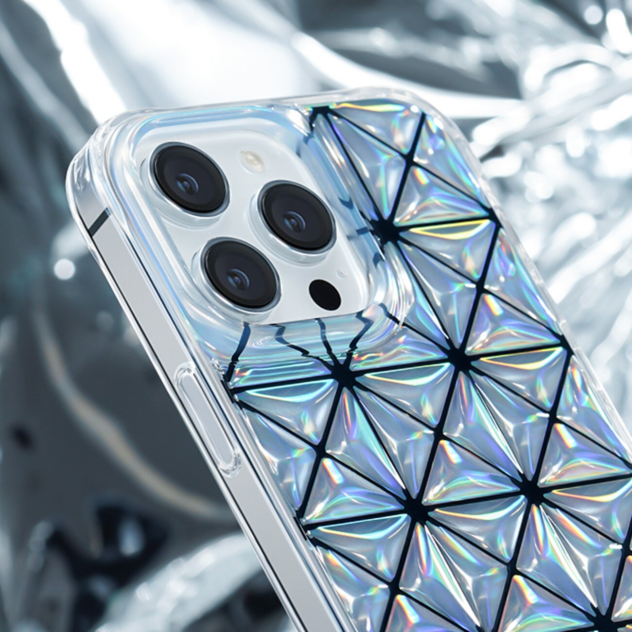 Kingxbar Miya Series-etui for iPhone 14 Pro bakdeksel hvitt