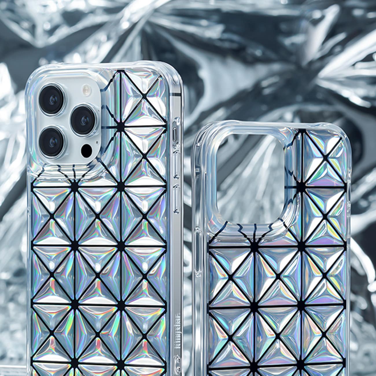 Kingxbar Miya Series-etui for iPhone 14 Pro bakdeksel hvitt