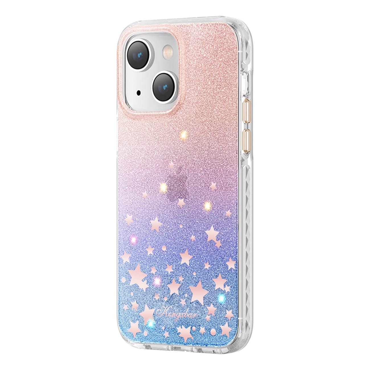 Kingxbar Heart Star Series-etui for iPhone 14 Plus-etui med stjernetegnstjerner