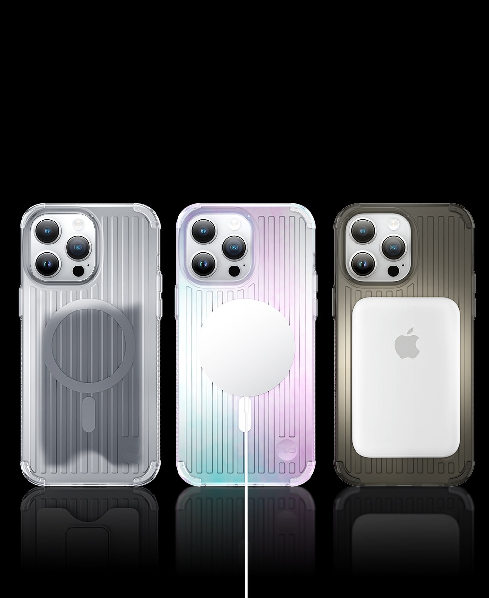 Kingxbar PQY Go Out Series magnetisk etui for iPhone 14 Plus MagSafe svart