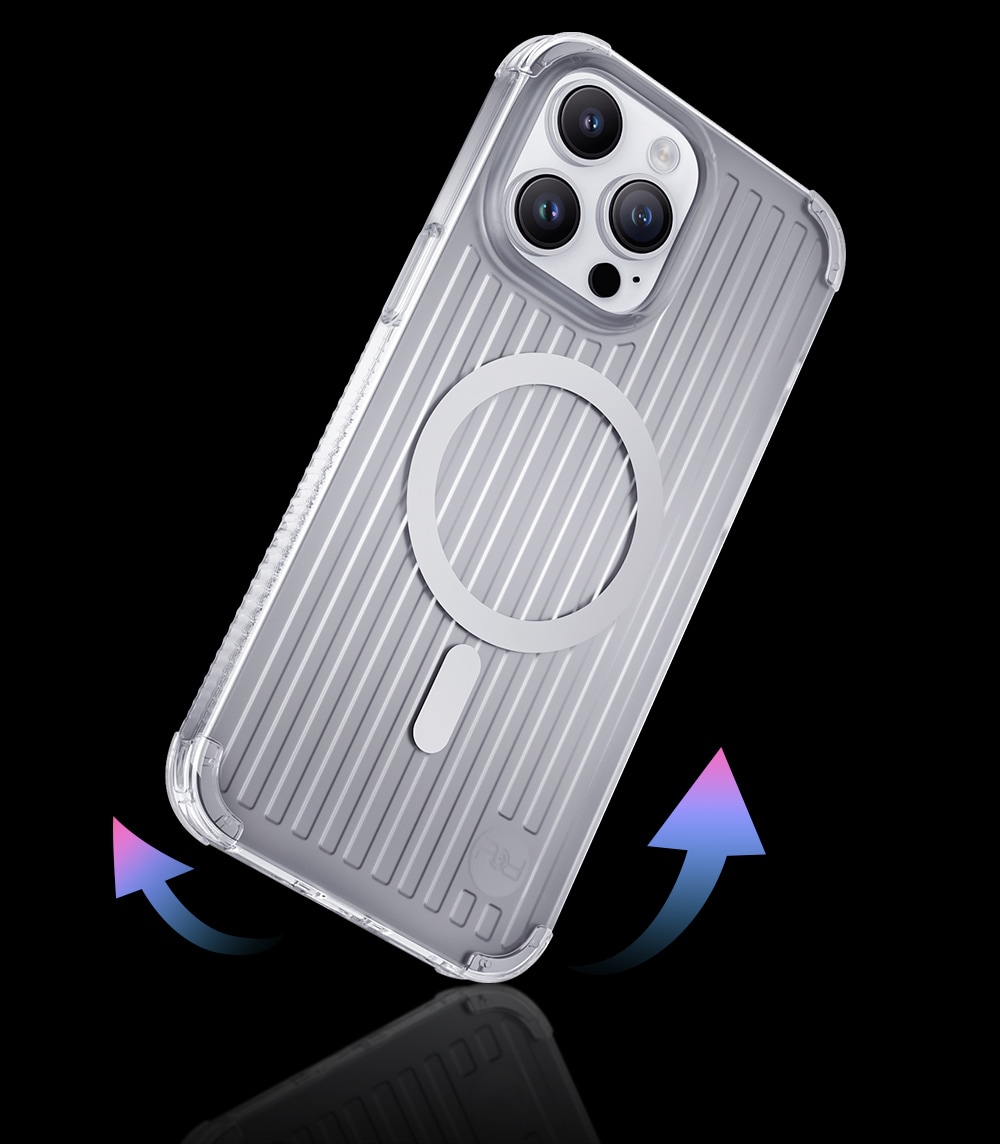 Kingxbar PQY Go Out Series magnetisk etui for iPhone 14 Plus MagSafe svart