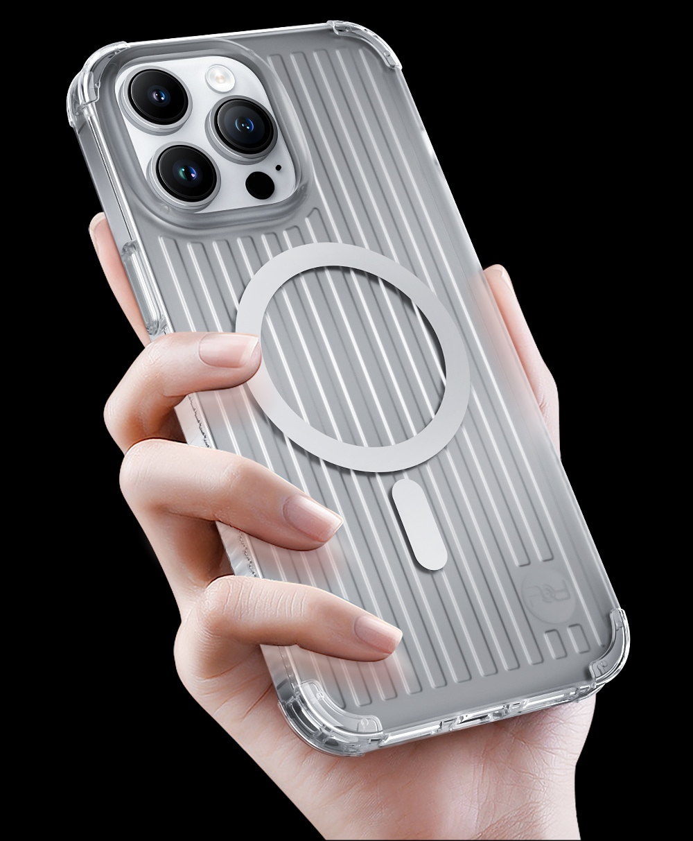 Kingxbar PQY Go Out Series magnetisk etui for iPhone 14 Plus MagSafe svart
