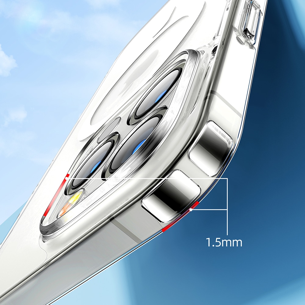 Joyroom 14D magnetisk etui for iPhone 14 Plus, kompatibel med MagSafe, gjennomsiktig (JR-14D7)