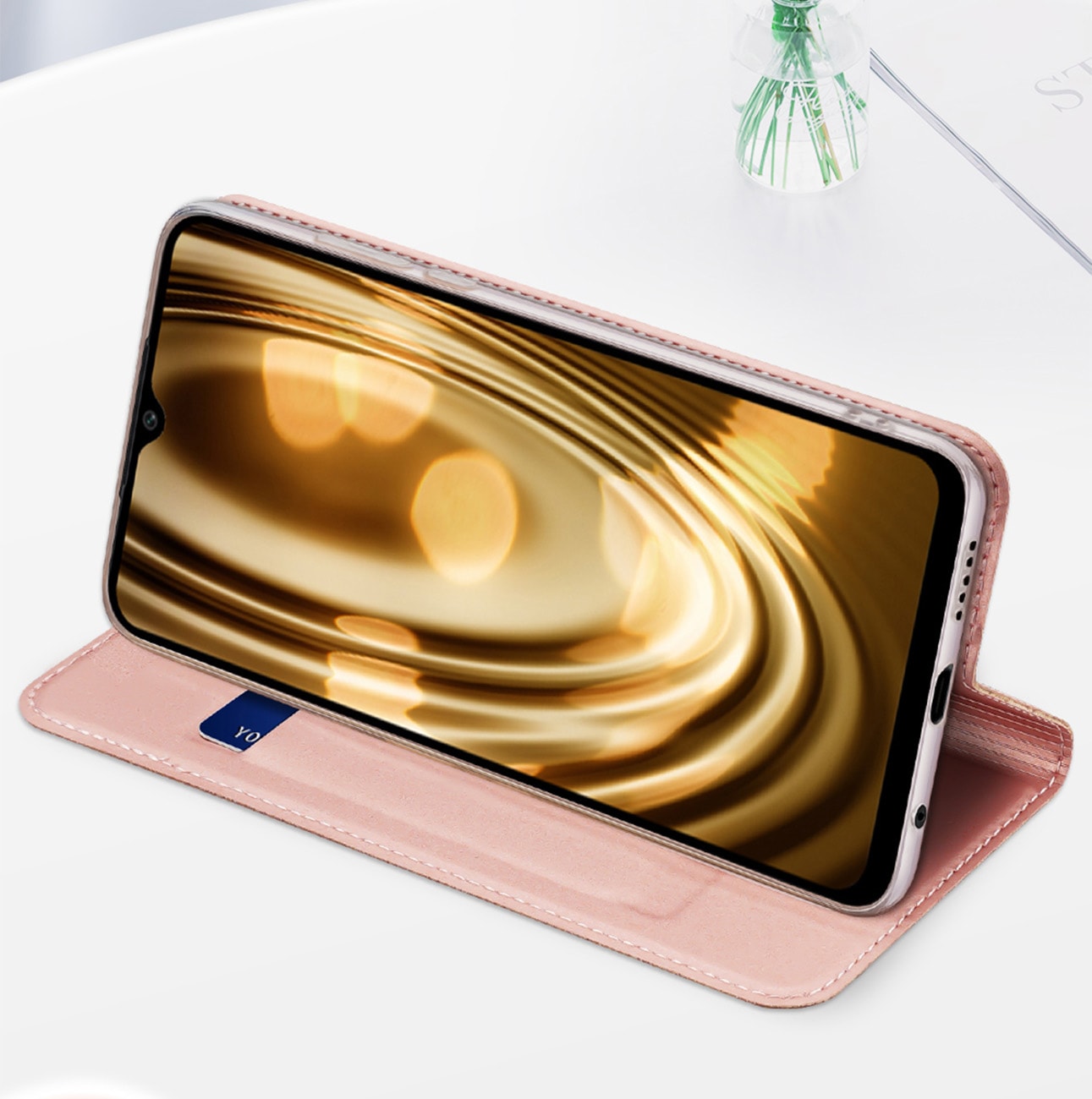 Dux Ducis Skin Pro-etui for Oppo Reno 8 flip cover kort lommebok stativ svart