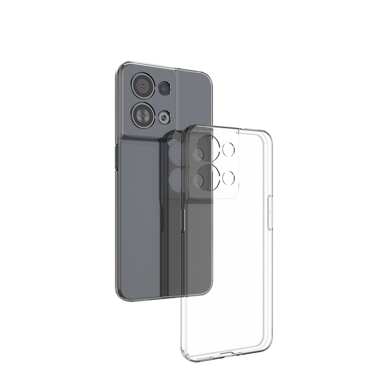 Ultra Clear 0,5 mm etui for $ 0000042n Reno 8 Pro tynt deksel gjennomsiktig